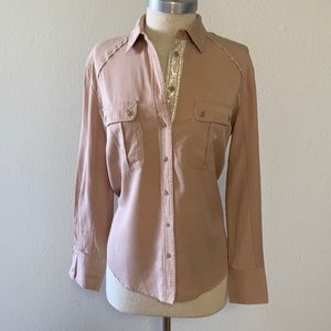 Free People Long Sleeve Button Down Shirt XS